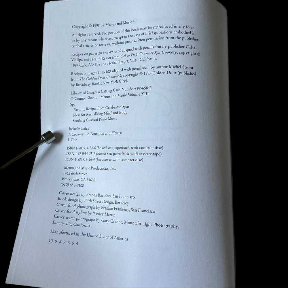 LOVE 2 ENTERTAIN? SPA Sharon O’Connor’s Menus and Music Vol XIII Cookbook/CD - Picture 9 of 15